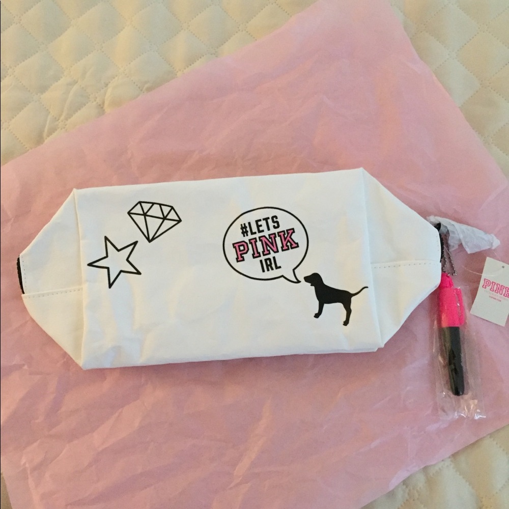 PINK Travel Pouch. New by VS. - Picture 3 of 6